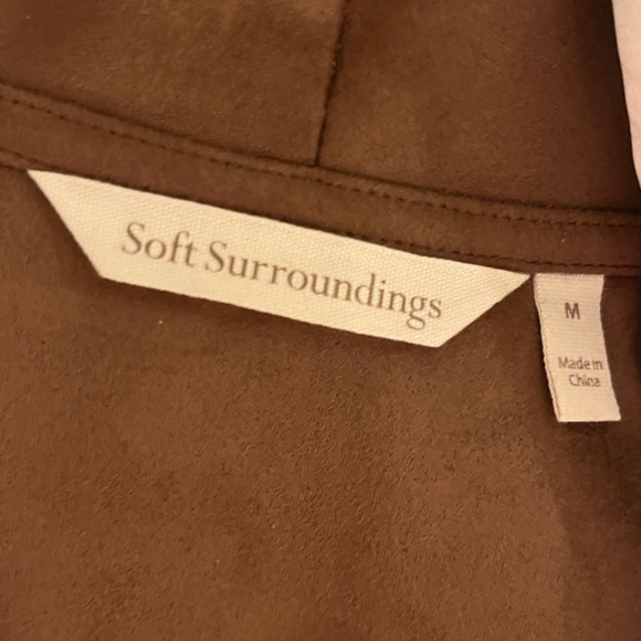 SOFT SURROUNDINGS FAUX SUEDE JACKET (Never Used) - Picture 3 of 4